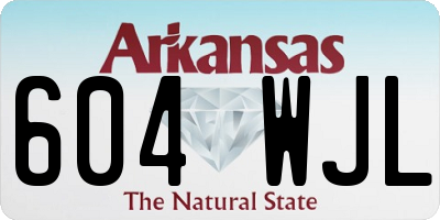 AR license plate 604WJL