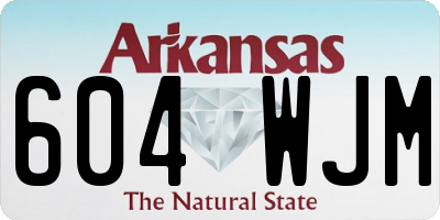 AR license plate 604WJM