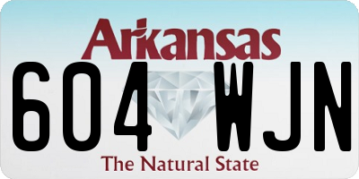 AR license plate 604WJN