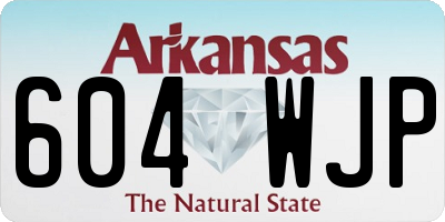 AR license plate 604WJP