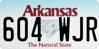 AR license plate 604WJR