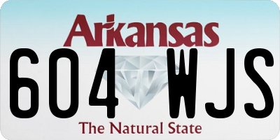 AR license plate 604WJS