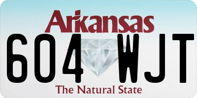 AR license plate 604WJT