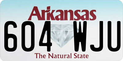 AR license plate 604WJU