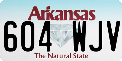 AR license plate 604WJV