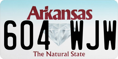 AR license plate 604WJW