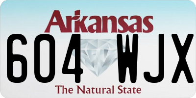 AR license plate 604WJX