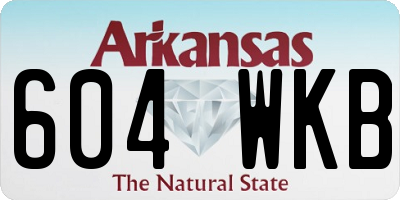 AR license plate 604WKB