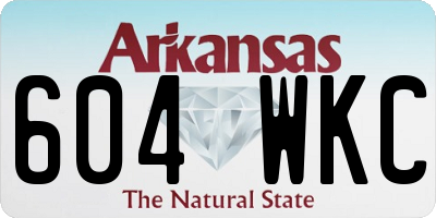 AR license plate 604WKC