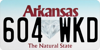 AR license plate 604WKD