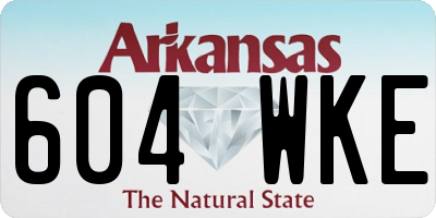 AR license plate 604WKE