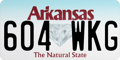 AR license plate 604WKG