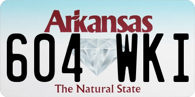 AR license plate 604WKI