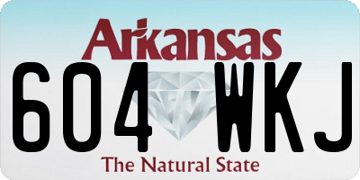 AR license plate 604WKJ