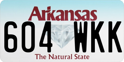 AR license plate 604WKK