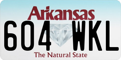 AR license plate 604WKL