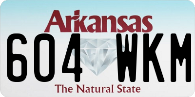 AR license plate 604WKM