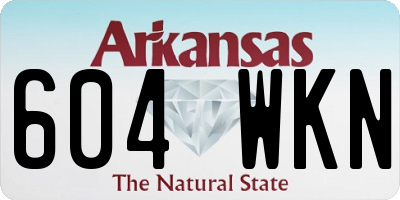 AR license plate 604WKN