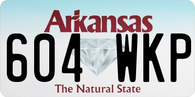 AR license plate 604WKP