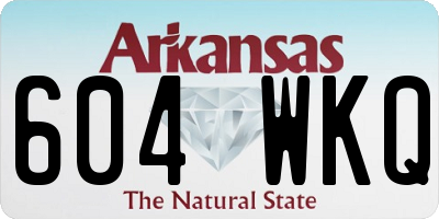 AR license plate 604WKQ