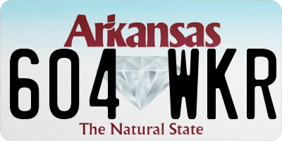 AR license plate 604WKR