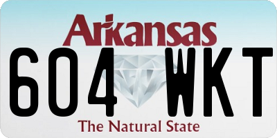 AR license plate 604WKT