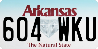 AR license plate 604WKU
