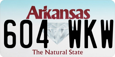 AR license plate 604WKW