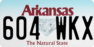 AR license plate 604WKX