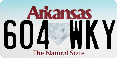 AR license plate 604WKY