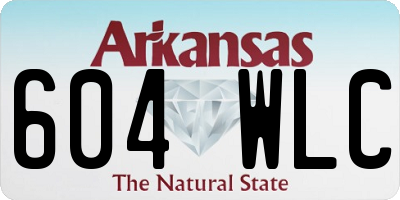 AR license plate 604WLC