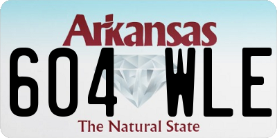 AR license plate 604WLE