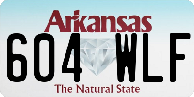 AR license plate 604WLF