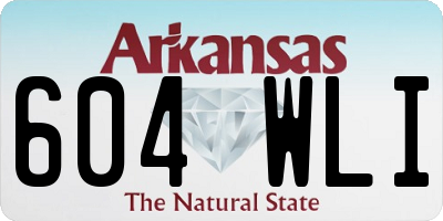 AR license plate 604WLI