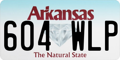 AR license plate 604WLP