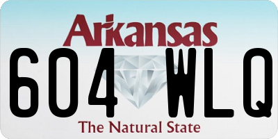 AR license plate 604WLQ