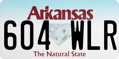 AR license plate 604WLR