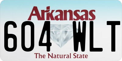 AR license plate 604WLT