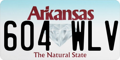 AR license plate 604WLV