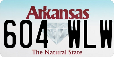 AR license plate 604WLW
