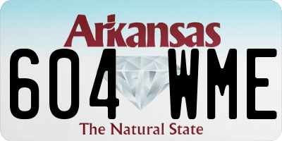 AR license plate 604WME