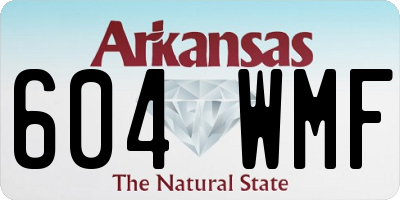 AR license plate 604WMF
