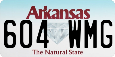 AR license plate 604WMG