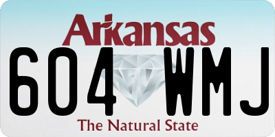 AR license plate 604WMJ