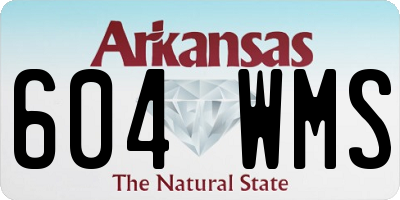 AR license plate 604WMS