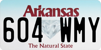 AR license plate 604WMY