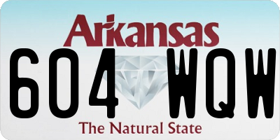 AR license plate 604WQW