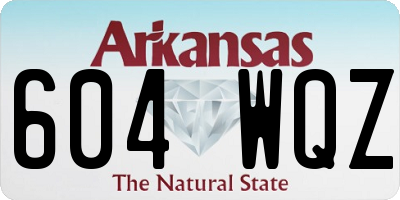 AR license plate 604WQZ