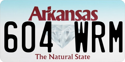AR license plate 604WRM