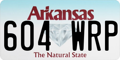 AR license plate 604WRP